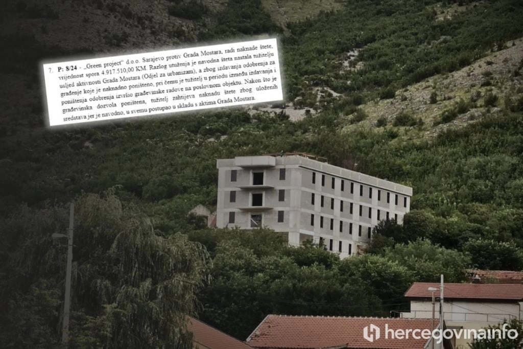 NEZAKONITE DOZVOLE DOLAZE NA NAPLATU: Investitor iz Sarajeva tuži Grad Mostar i potražuje 5 milijuna maraka